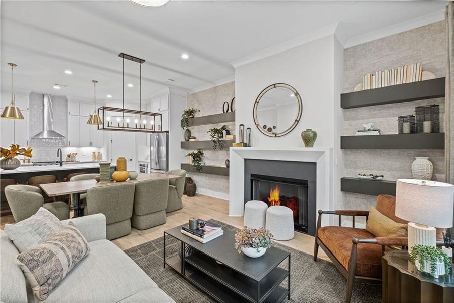 Furnished interior view inside a new home in Devin's Shire - A Kennesaw Tradition, Kennesaw (Image 11). Furnished interior view inside a new home in Devin's Shire - A Kennesaw Tradition, Kennesaw (Image 11).