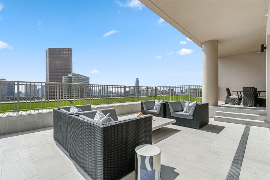 With good friends and good wine, this fabulous huge outdoor terrace can be both calming and invigorating With good friends and good wine, this fabulous huge outdoor terrace can be both calming and invigorating