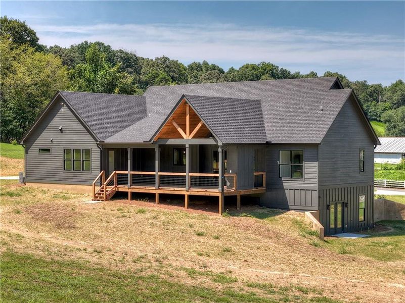 Exterior details and patio area of a home in , Morganton (Image 25).