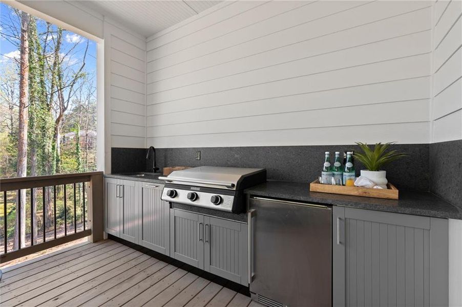 Exterior details and patio area of a home in , Marietta (Image 3). Exterior details and patio area of a home in , Marietta (Image 3).