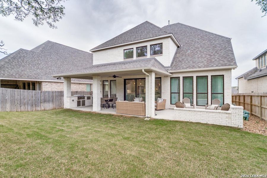 Exterior details and patio area of a home in Ventana Park, Bulverde (Image 22). Exterior details and patio area of a home in Ventana Park, Bulverde (Image 22).