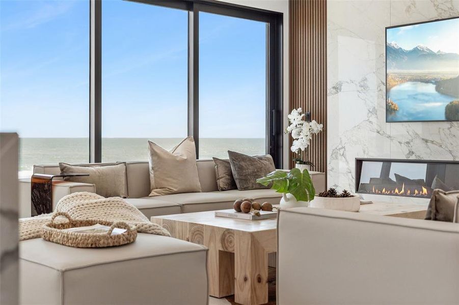 Furnished interior view inside a new home in , New Smyrna Beach (Image 33).