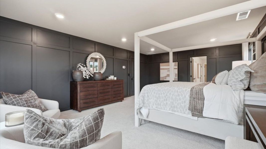 Representative furnished interior of a home built from the Stonefield - Side Entry by DRB Homes in Brighton, Locust Grove (Image 28).