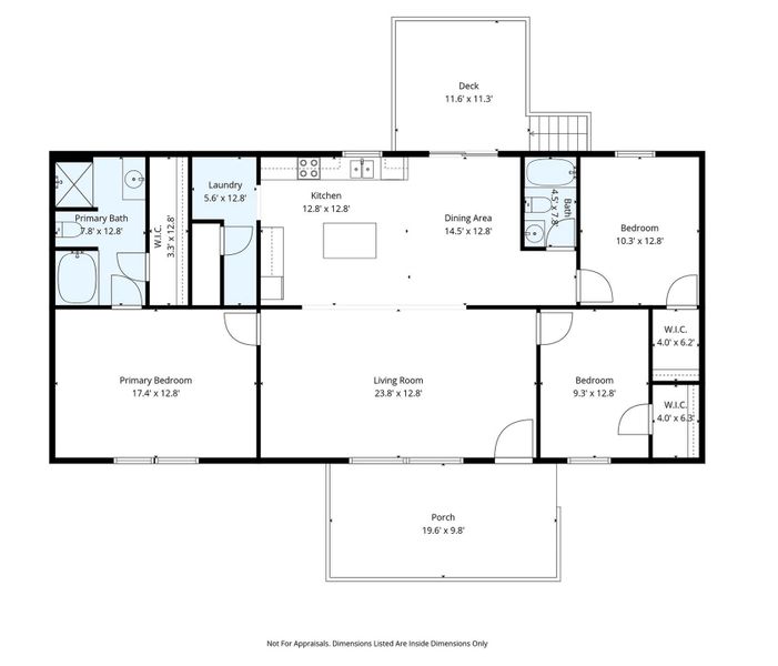 2D floor plan layout of this home in , East Flat Rock, NC (Image 3).