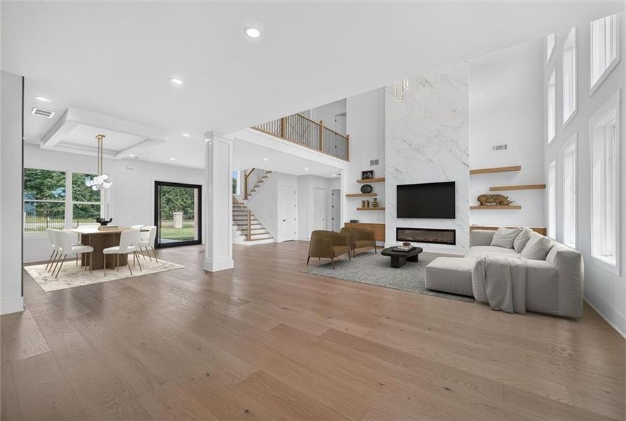 Furnished interior view inside a new home in , Dacula (Image 6).