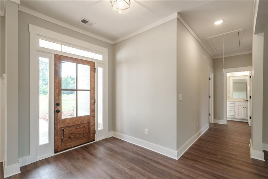 Spacious, unfurnished interior of a new home in , Social Circle (Image 29). Spacious, unfurnished interior of a new home in , Social Circle (Image 29).