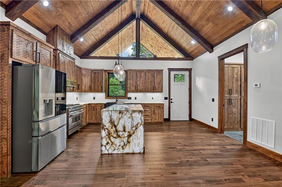 Furnished interior view inside a new home in , Ellijay (Image 6).