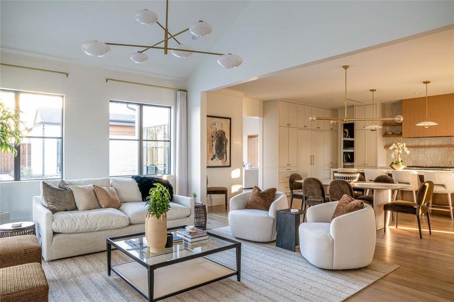 Furnished interior view inside a new home in , Dallas (Image 26).