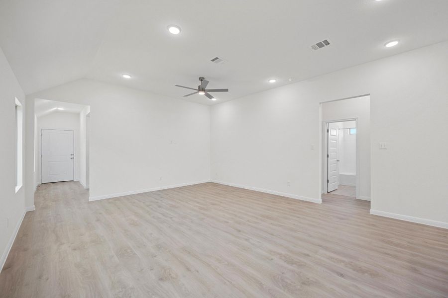 Living Room in the Cypress home plan by Trophy Signature Homes - REPRESENTATIVE PHOTO