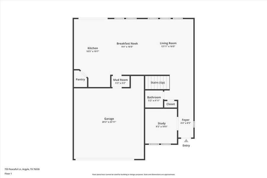 2D floor plan layout of this home in , Argyle, TX (Image 3). 2D floor plan layout of this home in , Argyle, TX (Image 3).