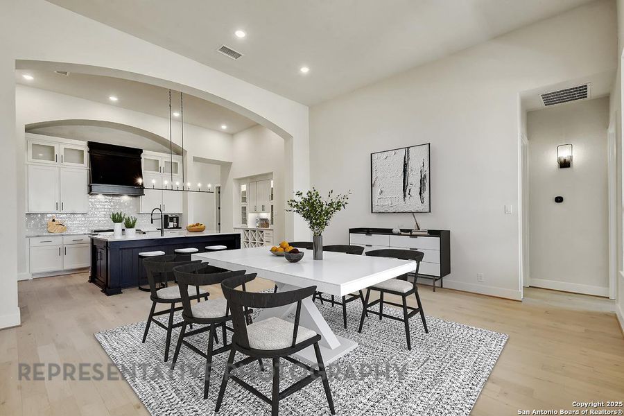 Furnished interior view inside a new home in Esperanza, Boerne (Image 8). Furnished interior view inside a new home in Esperanza, Boerne (Image 8).