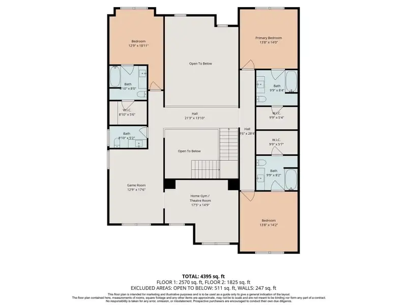 2D floor plan layout of this home in , Houston, TX (Image 2). 2D floor plan layout of this home in , Houston, TX (Image 2).