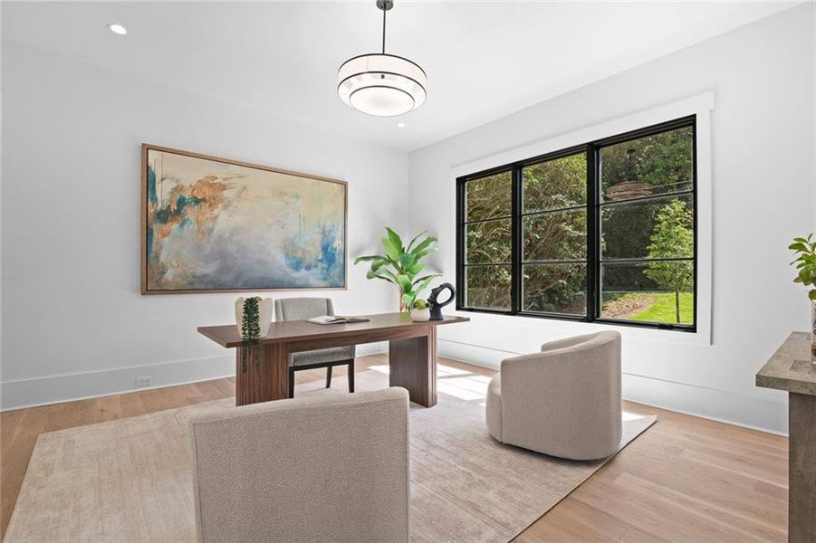 Furnished interior view inside a new home in , Atlanta (Image 8). Furnished interior view inside a new home in , Atlanta (Image 8).
