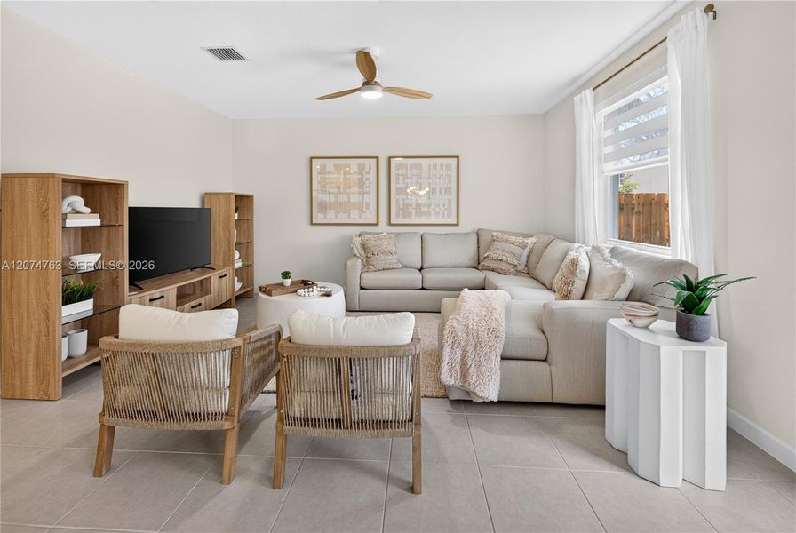 Furnished interior view inside a new home in Acacia Groves, Miami (Image 6).