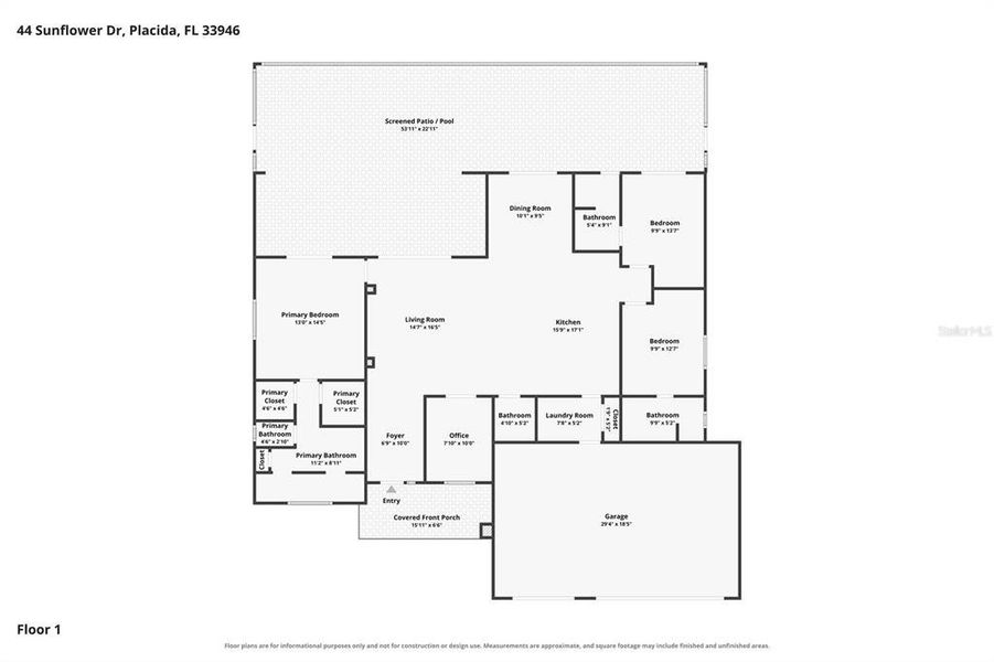 2D floor plan layout of this home in , Placida, FL (Image 6).