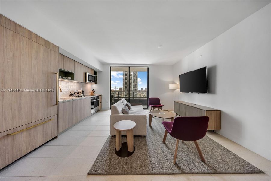 Furnished interior view inside a new home in , Miami (Image 4).