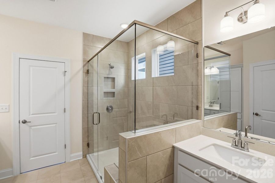 Furnished interior view inside a new home in Villas at Prestwick, Mooresville (Image 15).