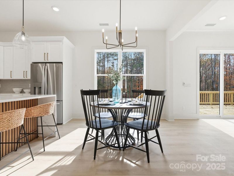 Furnished interior view inside a new home in , Mooresville (Image 11).