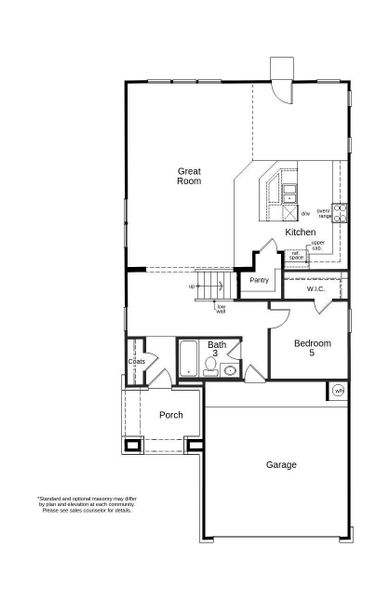 This floor plan features 5 bedrooms, 3 full baths, and over 2,600 square feet of living space. This floor plan features 5 bedrooms, 3 full baths, and over 2,600 square feet of living space.