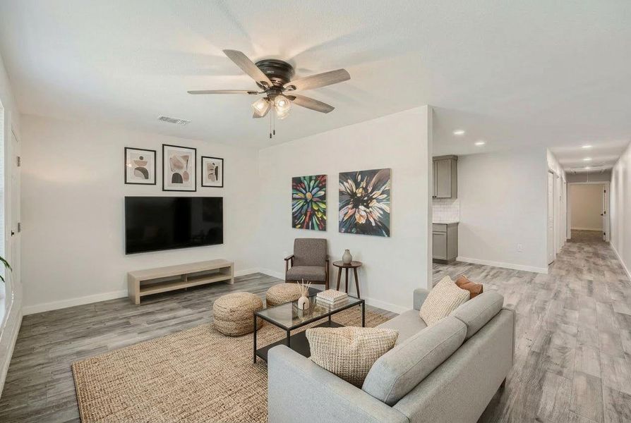 Furnished interior view inside a new home in , Elgin (Image 4). Furnished interior view inside a new home in , Elgin (Image 4).