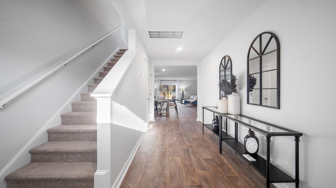 Furnished interior view inside a new home in The Groves at Bees Creek, Ridgeland (Image 4).