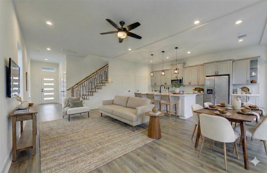 Furnished interior view inside a new home in , Houston (Image 7).
