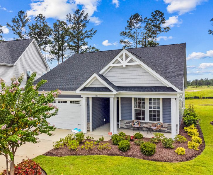 Representative exterior photo of a completed home built from the The Cherry Grove by Chesapeake Homes in The Willows, Loris, SC (Image 22).