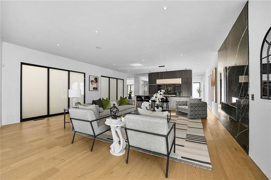 Furnished interior view inside a new home in , Atlanta (Image 48).