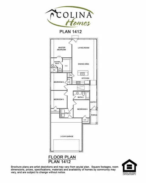2D floor plan layout of this home in Sunterra, Katy, TX (Image 5).
