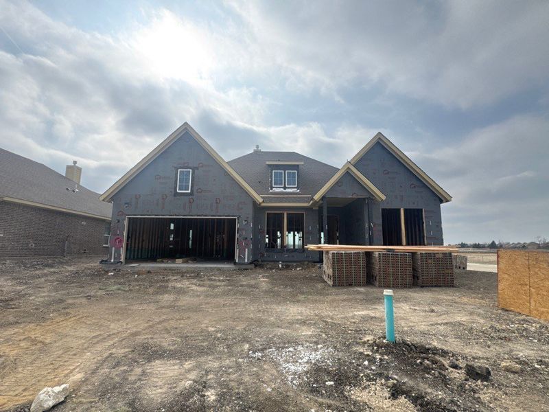 In-progress construction of a new home in Cedar Ridge Estates, Anna, TX (Image 3).