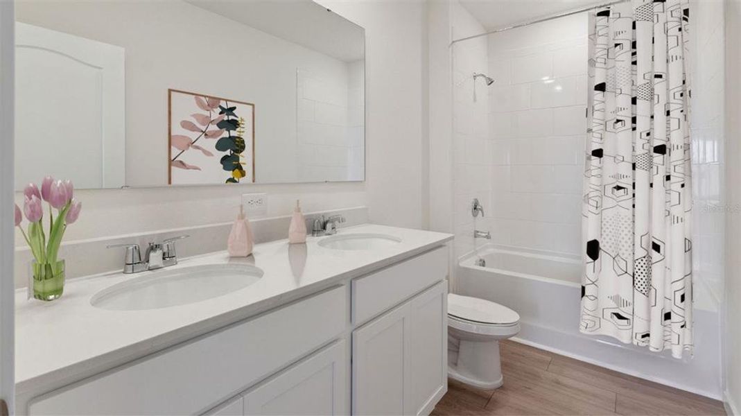 Furnished interior view inside a new home in , Kissimmee (Image 16).