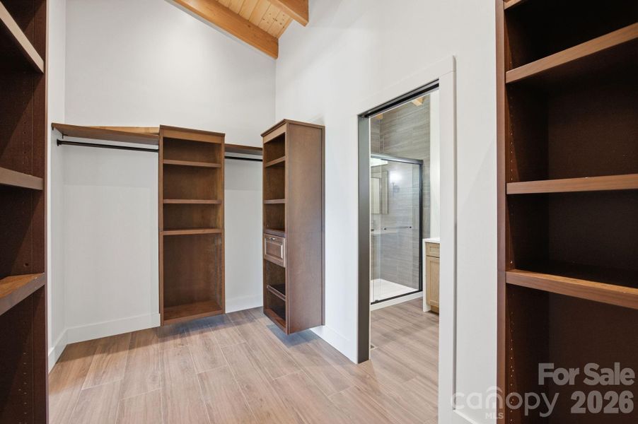 Primary walk-in closet