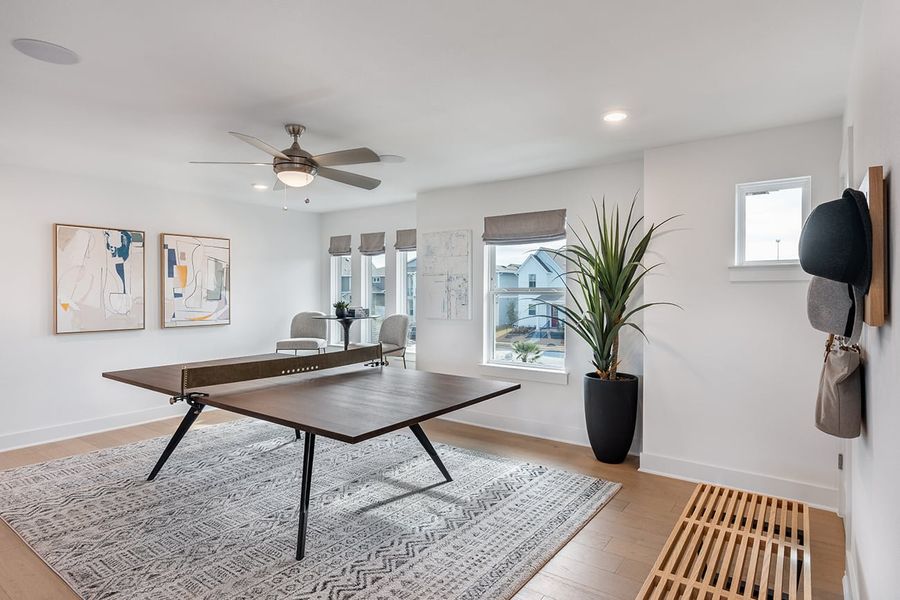 Furnished interior view inside a new home in Easton Park, Austin (Image 13).