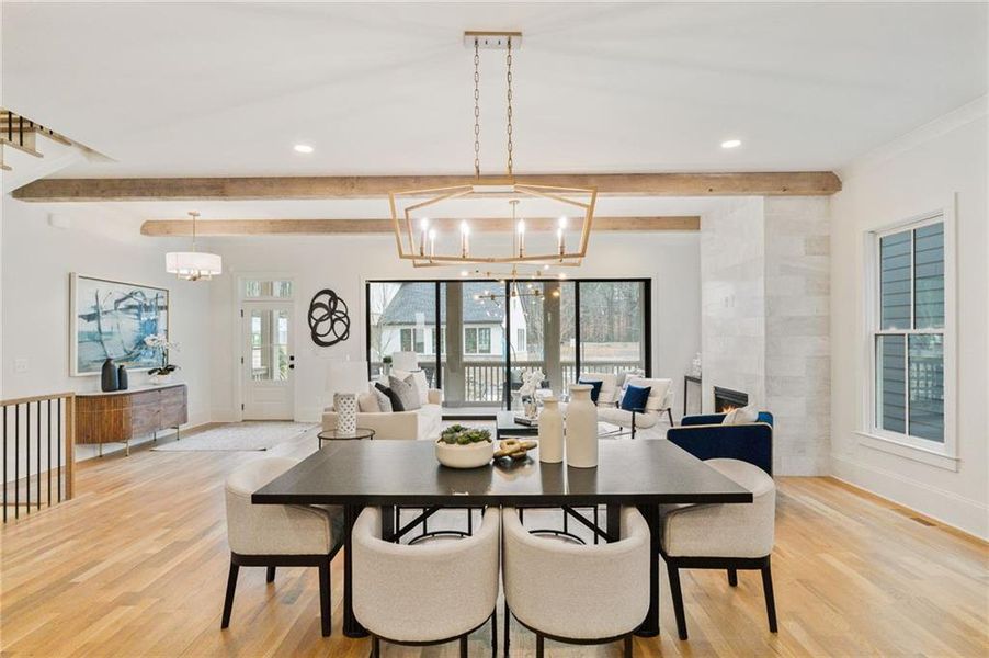 Furnished interior view inside a new home in Pendergrast Farm, Atlanta (Image 5).