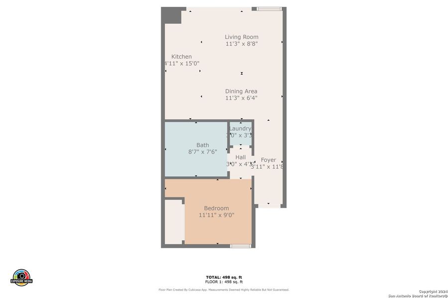 2D floor plan layout of this home in The Mercer, New Braunfels, TX (Image 3).