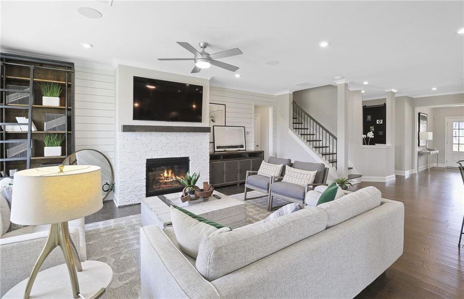 Furnished interior view inside a new home in Sierra Creek, Hoschton (Image 14).