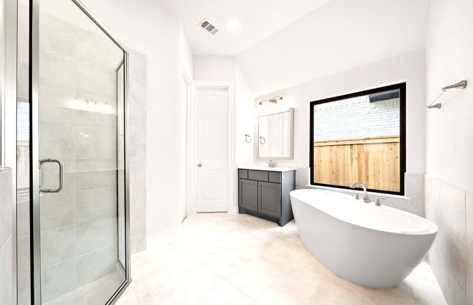 Furnished interior view inside a new home in Bridgeland 50′, Cypress (Image 10).