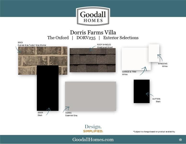 Sample of building materials used in homes in Dorris Farm at Willow Springs, White House (Image 39). Sample of building materials used in homes in Dorris Farm at Willow Springs, White House (Image 39).