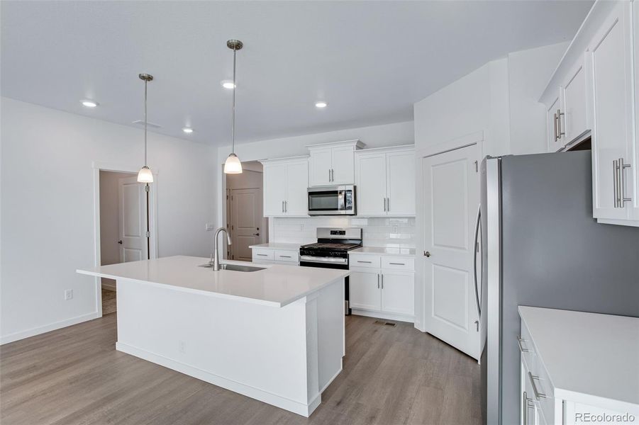 Furnished interior view inside a new home in Ridge at Johnstown, Johnstown (Image 12).