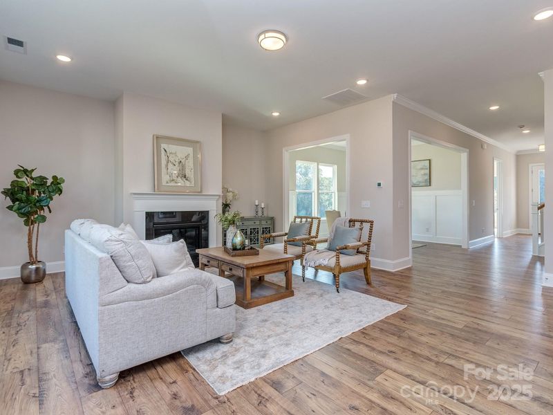 Furnished interior view inside a new home in , Clover (Image 8).