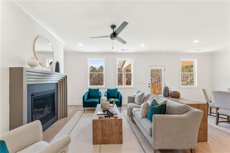 Furnished interior view inside a new home in Prescott Manor, Canton (Image 16).