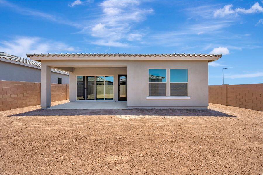 Exterior details and patio area of a home in Artesa at Soleo, San Tan Valley (Image 4).
