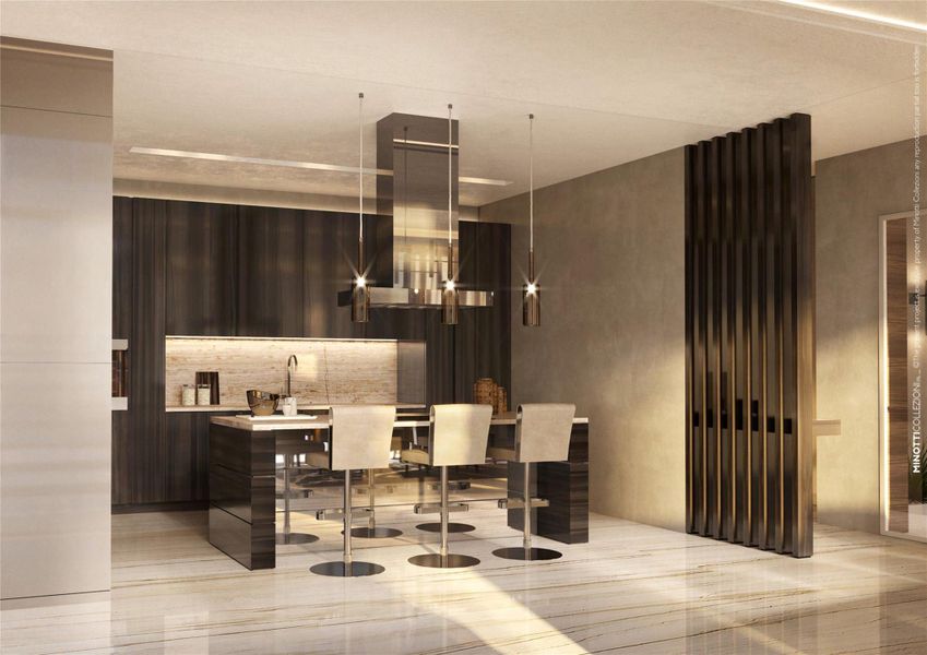 Furnished interior view inside a new home in , Hollywood (Image 14).