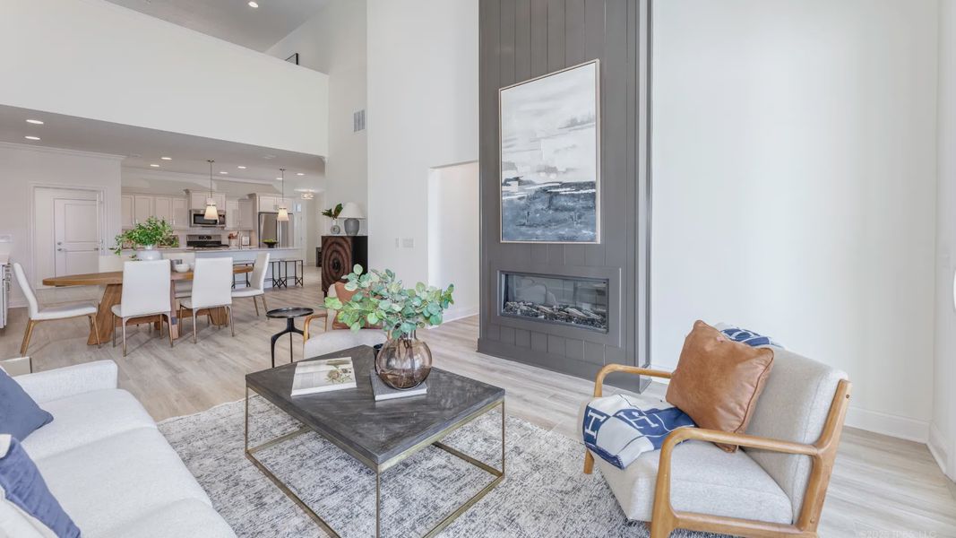 Representative furnished interior of a home built from the Oxford by Epcon Communities in The Courtyards at Oak Grove, Durham (Image 20).