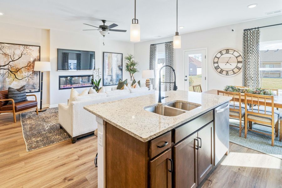 Furnished interior view inside a new home in Wilson Meadows, Clarksville (Image 24).