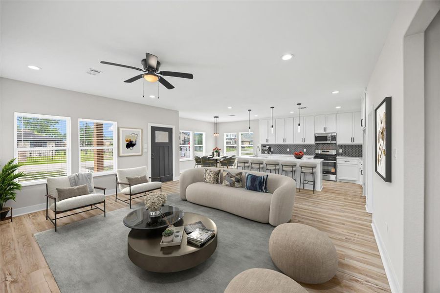 Furnished interior view inside a new home in , Houston (Image 6).