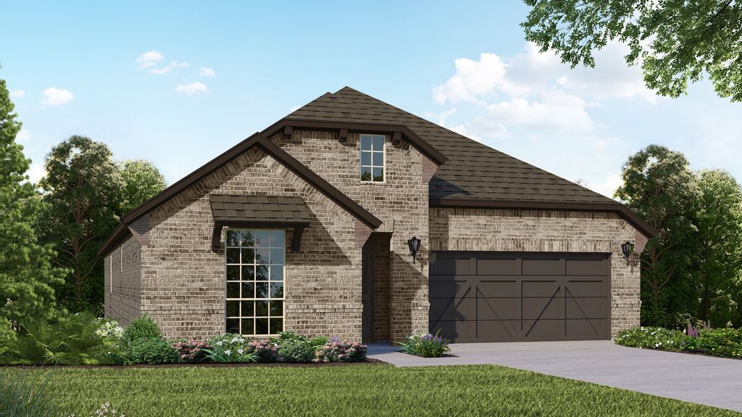 Plan 1529 Elevation B by American Legend Homes