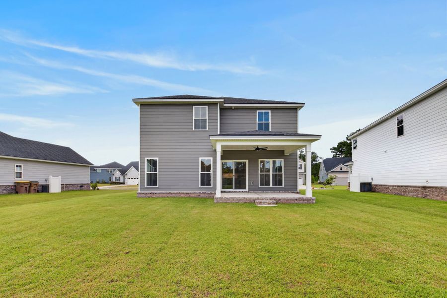 Edisto Rear Exterior & Backyard at 152 Hanover Place