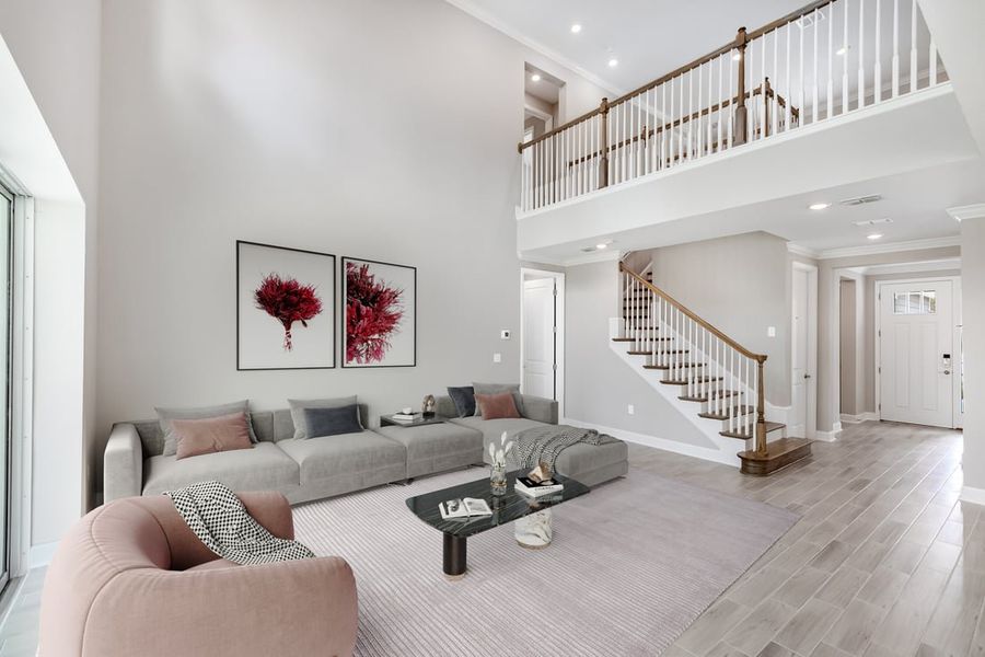 Representative furnished interior of a home built from the La Palma by Taylor Morrison in Colbert Landings, Palm Coast (Image 5).
