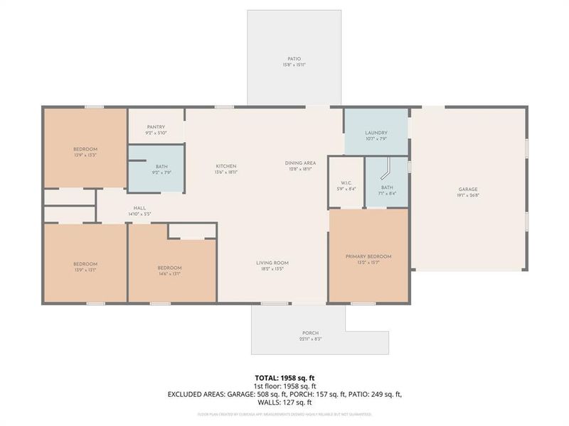 2D floor plan layout of this home in , Sumner, TX (Image 4).